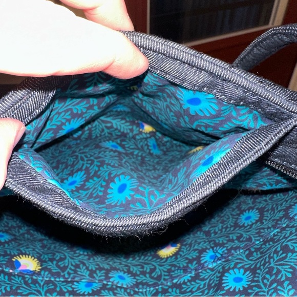 NWT - Vera Bradley Embroidered Denim Navy Small Tote - Picture 2 of 10